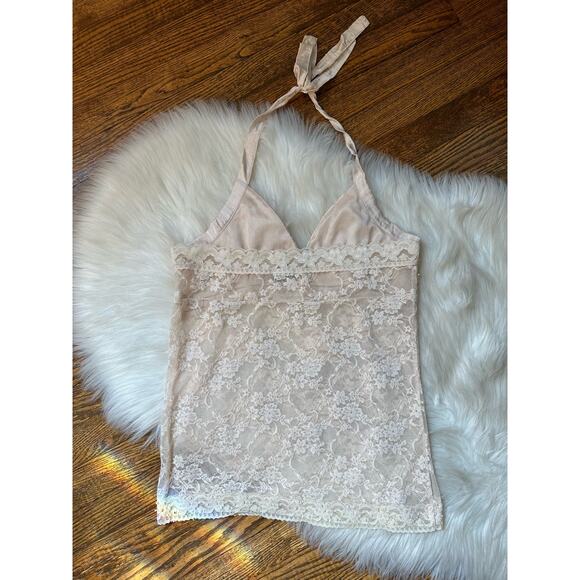 Rare Vintage Y2K Forever 21 Beaded Lace Silk Tank Top - Picture 7 of 7